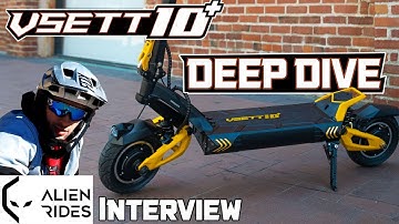 VSETT 10+ Electric Scooter Deep Dive + Exclusive In-Studio Interview with ALIEN RIDES | ESG LIVE #94