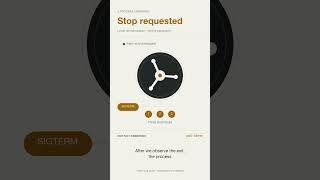 When can you mark a process stopped