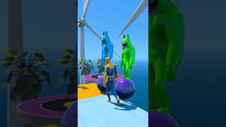 GTA V SPIDERMAN VS FERAL BANBAN VS ALIEN RAGDOLL FAILS#shorts