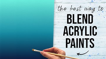 The EASY Way to Blend Acrylic Paints | How to Blend Acrylics on Canvas