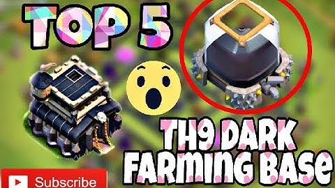 Coc Th9, top 5 dark elixir farming bases | by freak gamer