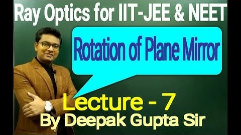 plane mirror | rotation of plane mirror | reflection of light | fun with physics | optics for iitjee