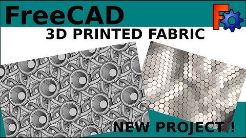 FreeCAD : The 3D Printed Chain Mail Fabric in 2 minutes | Overview  | Part Design | Curves Workbench