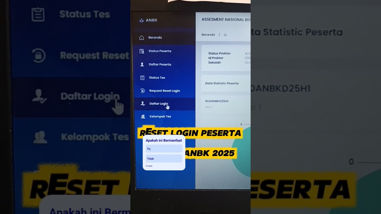 Cara Reset Login Peserta ANBK 2025 
