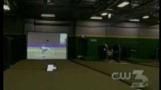 KVCW Piece on On-Deck Baseball Academy and their ProBatter video simulator