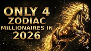 Only THESE 4 Chinese Zodiac Signs Will Get RICH in 2026 Fire Horse Year#zodiac #astrology #horoscope