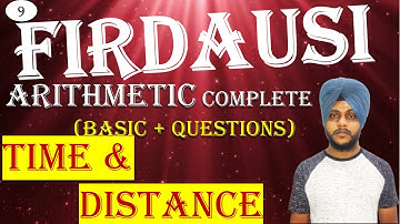 Time & Distance || Firdausi Course Complete Arithmetic || #afcatmaths #cdsmaths