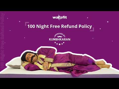Wakefit Mattress | Memory Foam Mattress | 100 Nights Free Trial | Approved by Kumbhkaran | Wakefit
