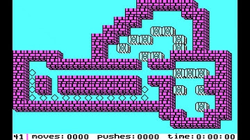IBM PC - Sokoban Solution - Level 41