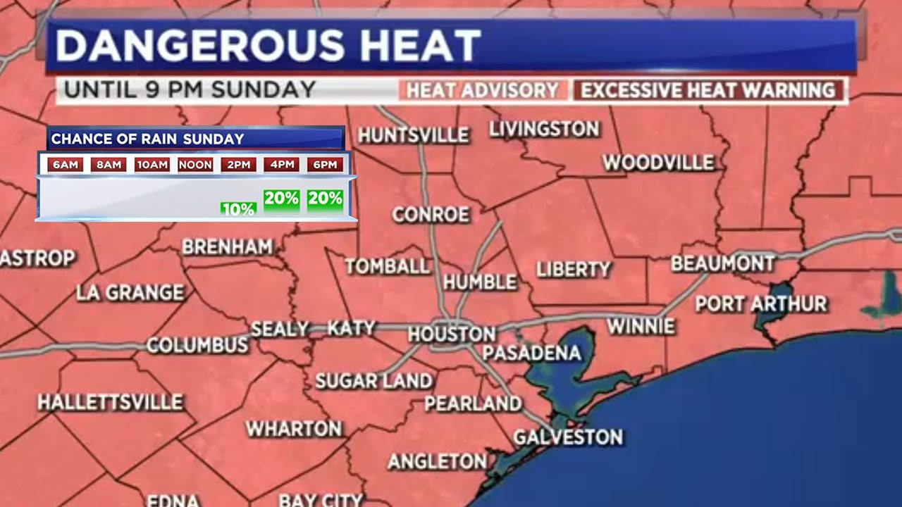 Hot with a bit of haze this weekend, low chance for rain - YouTube