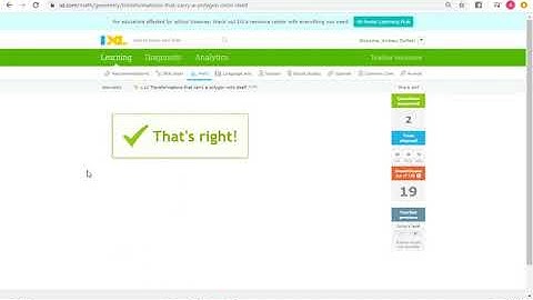 IXL L11: Transformations that Carry a Polygon onto Itself (Geometry)