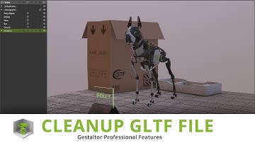 Cleanup a glTF file using Gestaltor #cleanup #gestaltor #profeature