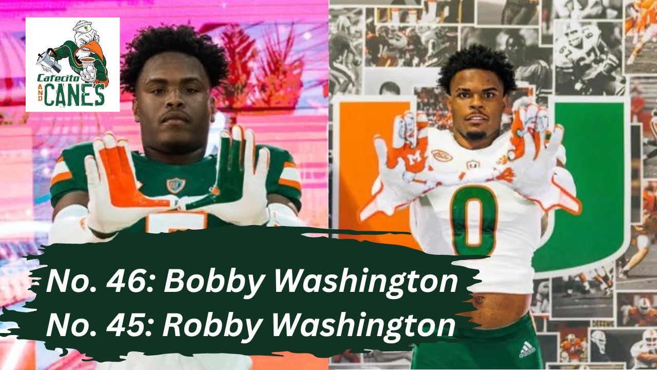 HURRICANES FOOTBALL Player Profile No. 46 and 45 Robby and Bobby Washington YouTube