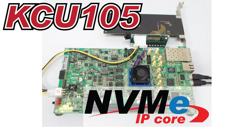 FPGA + NVMe IPcore Demo on Xilinx KCU105 (Kintex UltraScale)