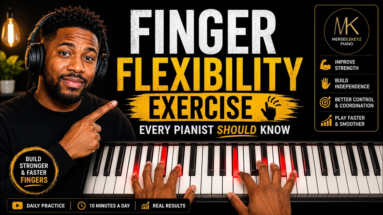 🎹 Finger Flexibility Exercise Every Pianist Should Know |Gospel Piano Lessons