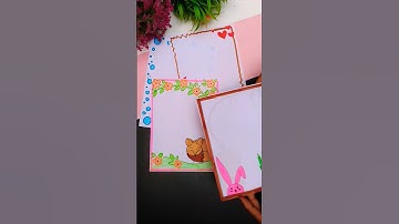 #cartoon #cover #page #design #shorts #art #drawing #easy #fox #birds #assignment #project #flowers