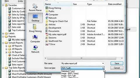Stonefield Query - Saving and Sending Reports