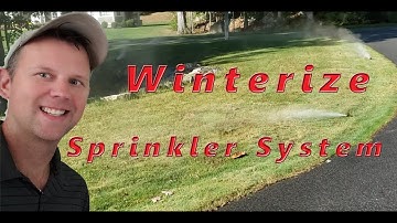 D.I.Y. Winterize your Sprinkler System. Blow out with Air Compressor
