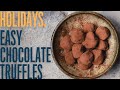 Easy dark chocolate truffles to make at home for special occasions