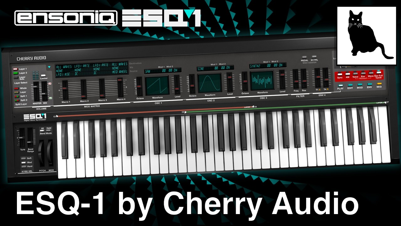 Ensoniq ESQ-1 by Cherry Audio | A detailed look at a 1980s synth classic!