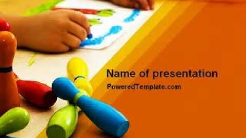 Preschool Education PowerPoint Template by PoweredTemplate.com