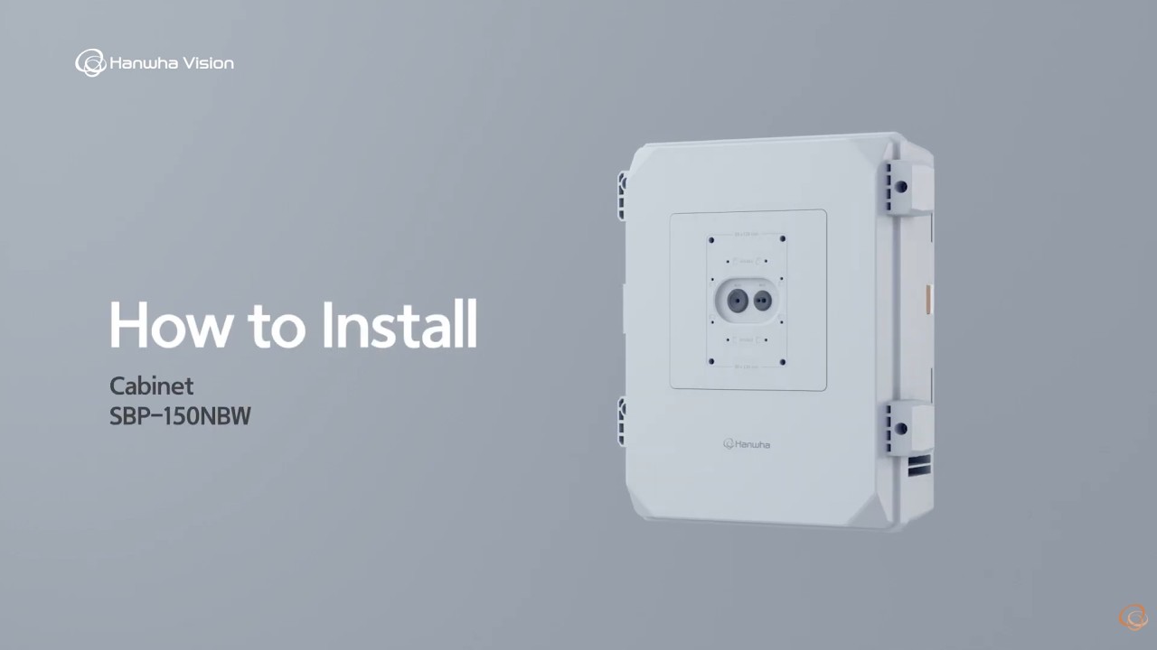 Boîte Arrière D'installation Hanwha Techwin SBP-300NB - Blanc - Pour Caméra De Surveillance