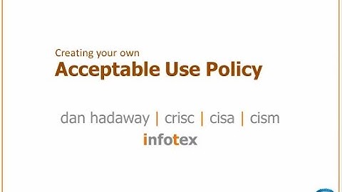 Acceptable Use Policy
