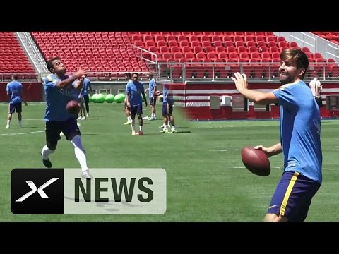 Barca-Stars scheitern beim American Football | FC Barcelona meets San Francisco 49ers