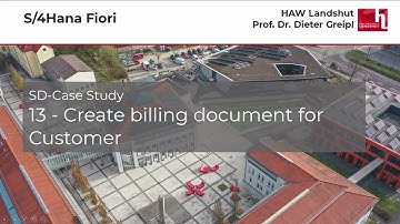 SD - 13 - Create billing document for Customer