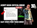 How to Fix Script hook V Critical Error | GTA 5 Update Error 27 December 2025