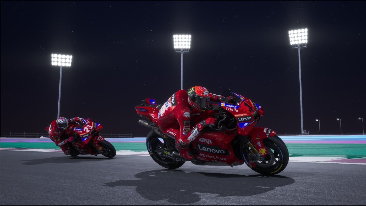 PECCO BAGNAIA VS ENEA BASTIANINI MOTOGP DOHA QATAR TEST 2024 SEASONS ...