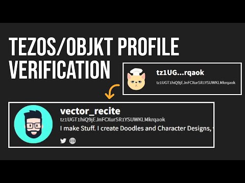 How to setup OBJKT Profile | Tezos TzKT Profile Verificaion
