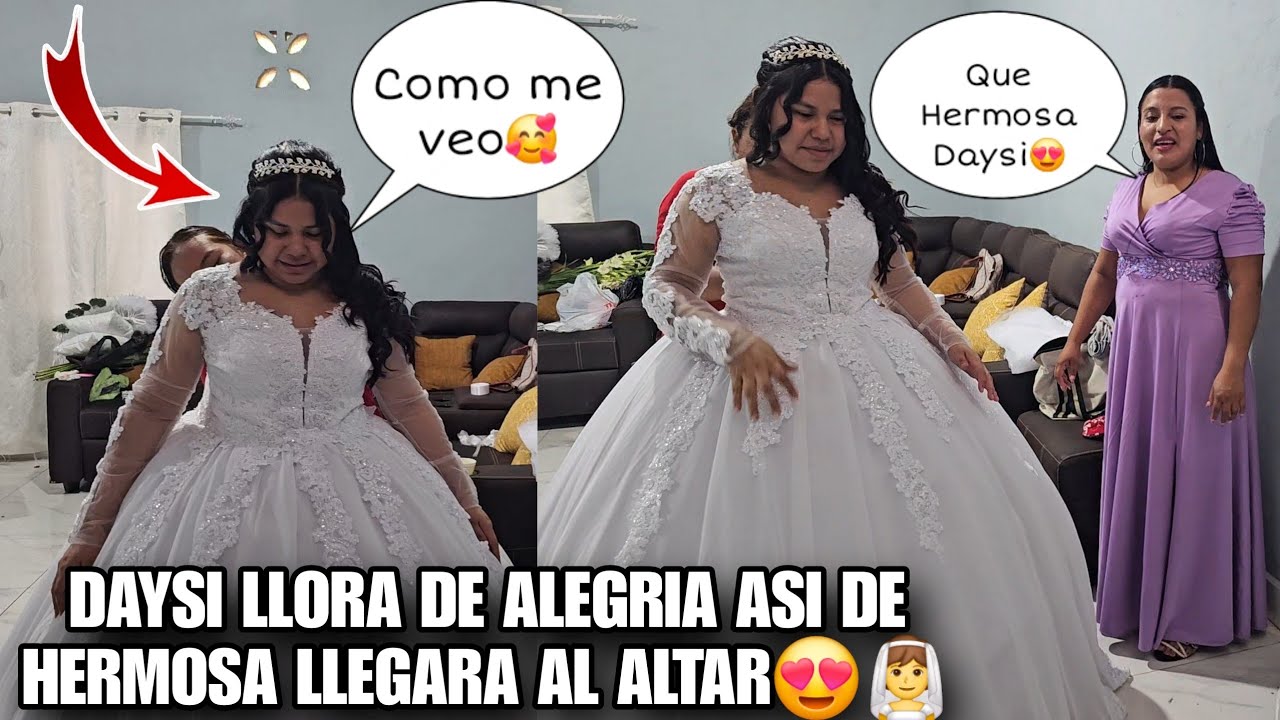 Asi De Hermosa Luce DAYSI Ya Con Su Vestido De Novia👰😍Todos Quedaron Boca Abierta Al Verla😱🥰