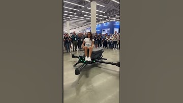 Robot Expo Drone Driving Test  #drone #robotics #expo 2050
