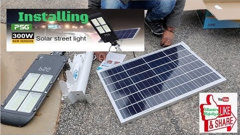 HOW TO INSTALL SOLAR LIGHT