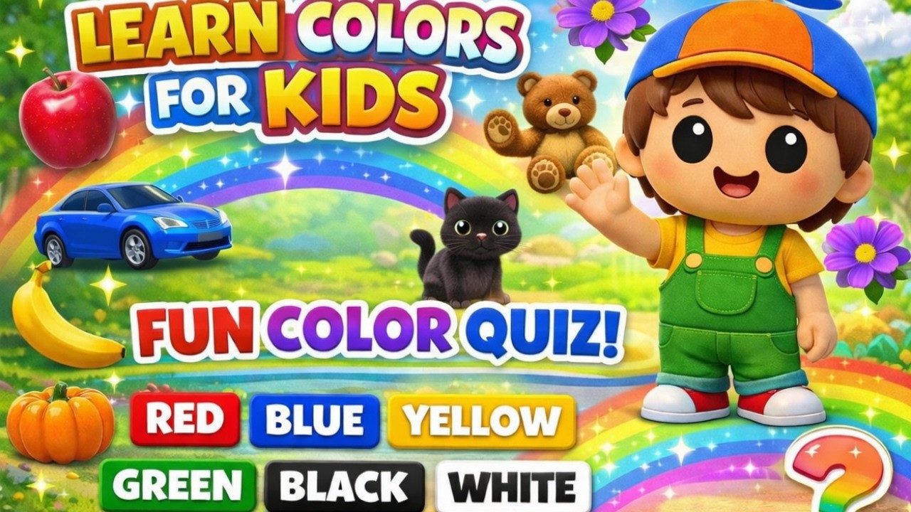 Learn Colors for Kids 🌈 | Color Quiz for Toddlers & Preschool Kids ...