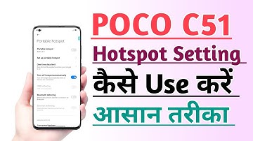 POCO C51 How to Use Hotspot Setting | Hotspot setting kaise Use kare
