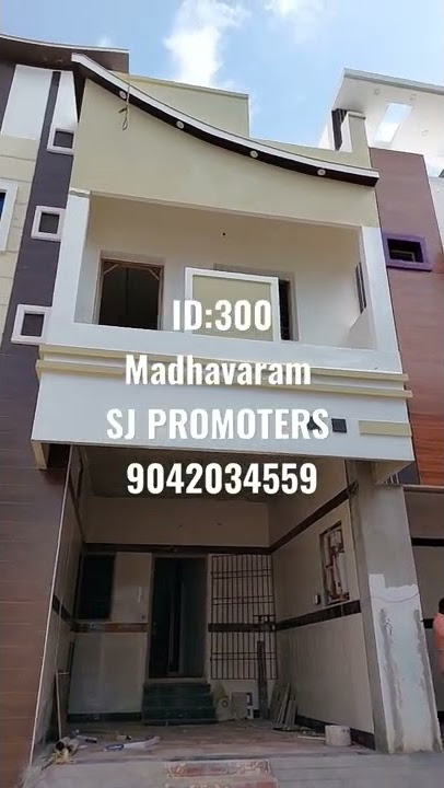 ID:300-New House Sale In Madhavaram Approved 3Bhk G 1,Land 800sft Build 1700sft 1Cr Slightly Nego