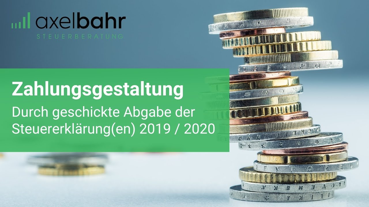 New Geld sparen! Zahlungsgestaltung durch geschickte Abgabe der Steuererklärung