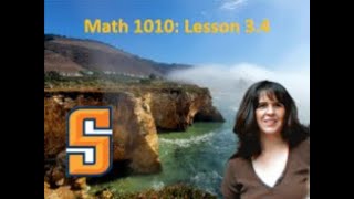 Lesson 3 4 Math 1010