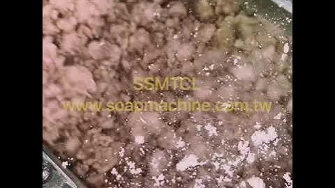 SSMTCL - Soap machine - Soap pilot line - Soap factory - Recycle soap making