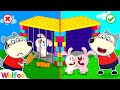 Wolfoo Takes Care of Baby Bunnies in Colorful Lego Jail | Wolfoo Family Kids Cartoon