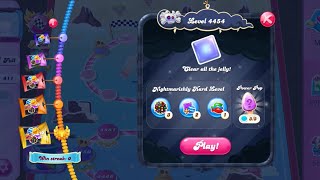 2 times Retry Nightmarishly hard level || Clear all the jelly || Candy Crush level 4454 || screenshot 4