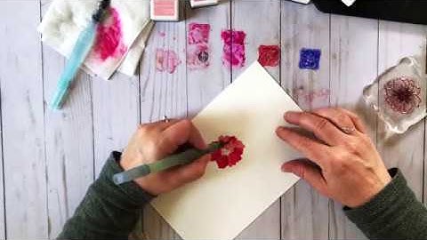 Craft Your Joy Technique Tutorial: Watercoloring with Dye Inks