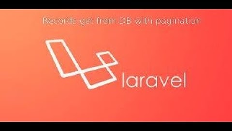 laravel how to get a records from database with pagination