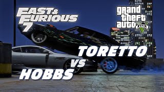 Dom and Shaw's final fight - FAST and FURIOUS 7 (Charger R\/T vs DB9) GTA 5