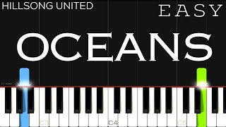 Hillsong UNITED - Oceans (Where Feet May Fail) | EASY Piano Tutorial chords