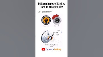 Different brakes in Automobiles ? #automobile #engineering #engineers #technology