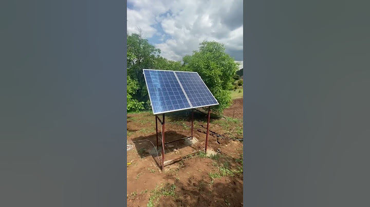 2 adet güneş paneli ile çalışan solar dc pompa sistemi