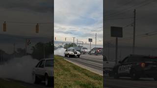 Mustang Zero F*CK’s Given Burnout!! Fox Body Sends It Right Past The Police!